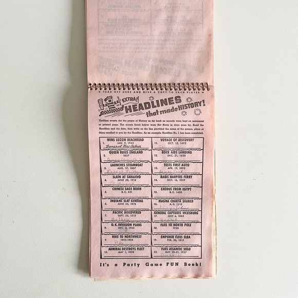 Vintage 1947 Who Is It? Fun Ready To Play Party Games Edward Smith Spiral Bound - Picture 9 of 9